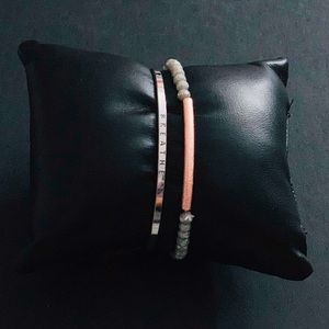 Two Trendy Stacking Fashion Bracelets
